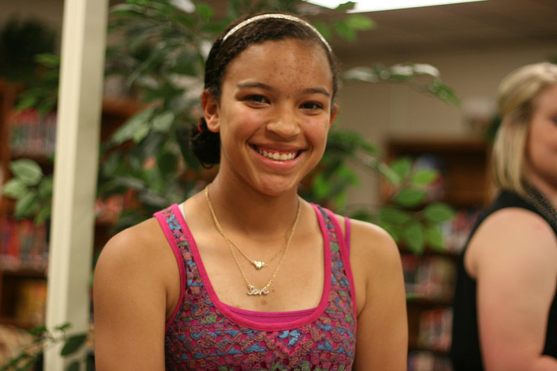 Image: April Lusk is honored to offer refreshments after the ceremony.