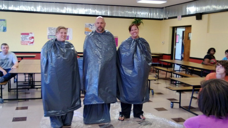 Image: The trembling trio — Erica Miller, Lee Joffre and Casey Holden.