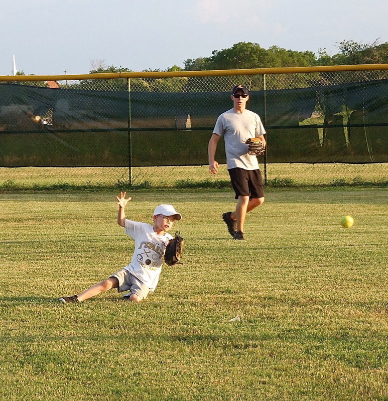 Image: Austin Cate with some enthusiasm during practice.
