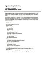 Image: Agenda – page 1