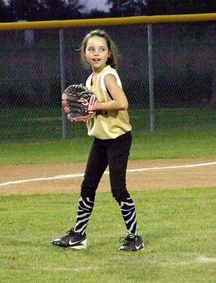 Image: Italy pitcher, Emily Janek is having a fun time duking it out for the top prize against Waxahahachie.