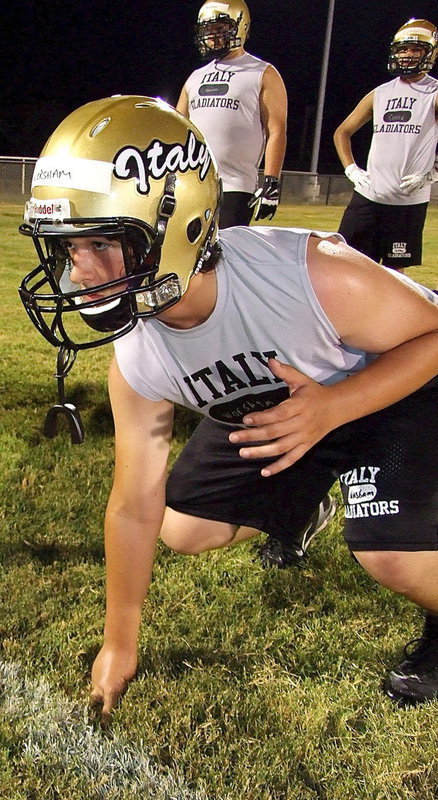 Image: Elliott Worsham is set to improve on his time in the 40-yard dash.