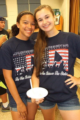 Image: April Lusk and Amber Hooker are banding together for fun.