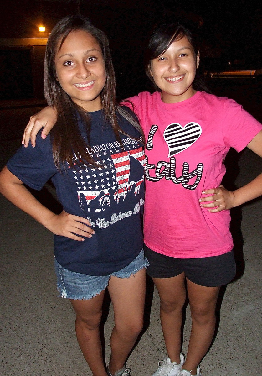 Image: Ana Luna and Jessica Garcia wrap up the band social full of ice cream and with a song in their hearts.