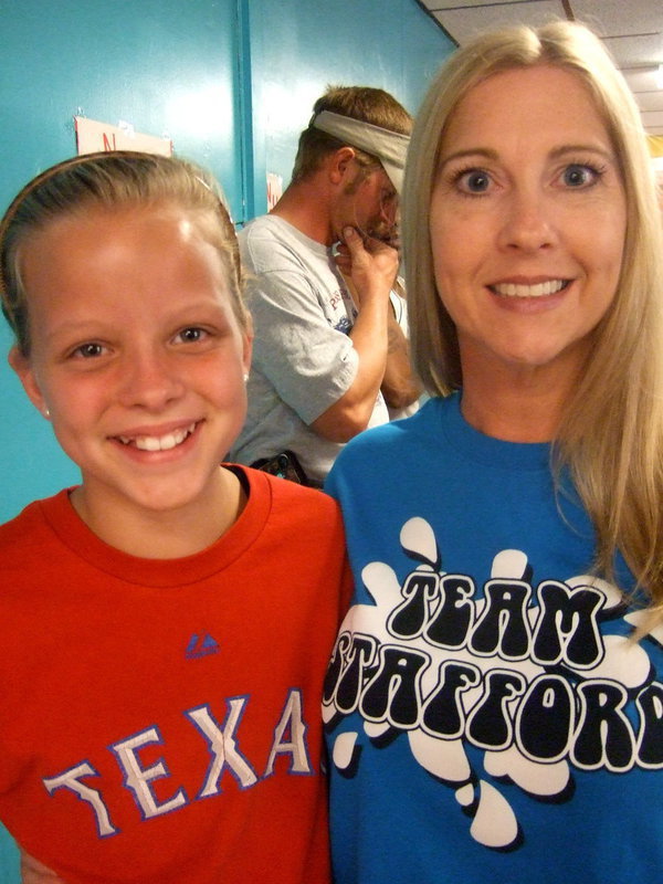 Image: Alex Jones and Mrs. Holley pose for this cute picture.