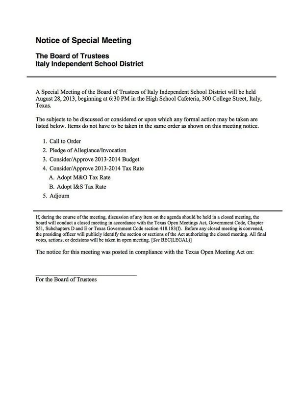 Image: Agenda – Meeting – Wednesday, August 28