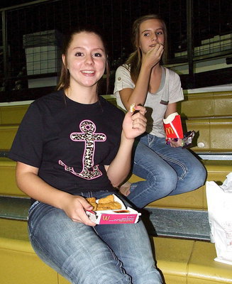 Image: Brooke DeBorde and Alison Pendley get their McGladiator spirit on!