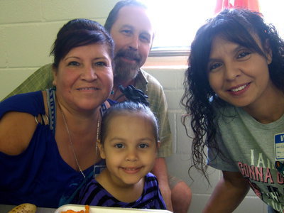 Image: Gary Block, Maria Block, Bella Ann Block (Pre-K 4) and Mary Pacheo all celebrating Grandparent’s Day.