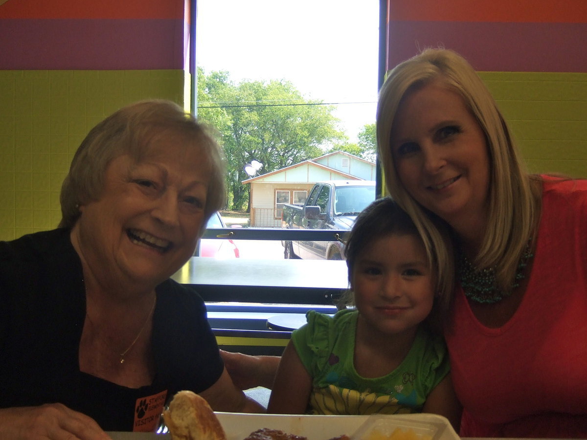 Image: Mona Paiano (great-grandmother) and Zina Guthrie (grandmother) along with Isabella Flores shared Grandparents Day together.