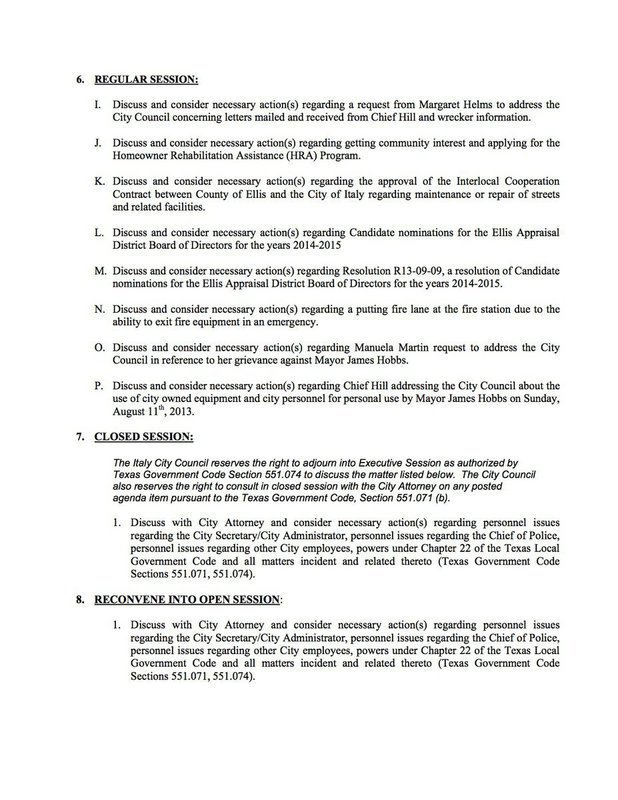 Image: Agenda – page 2