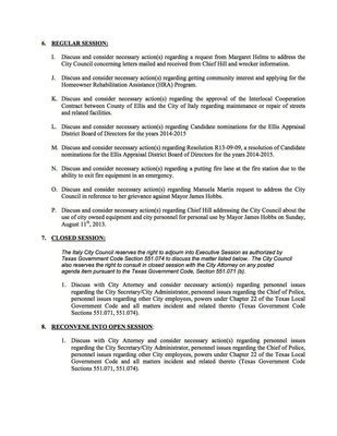 Image: Agenda – page 2