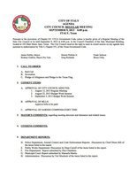 Image: Agenda – page 1