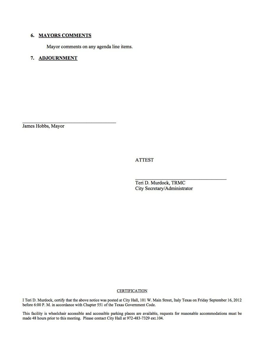 Image: Agenda – page 2