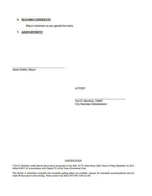 Image: Agenda – page 2