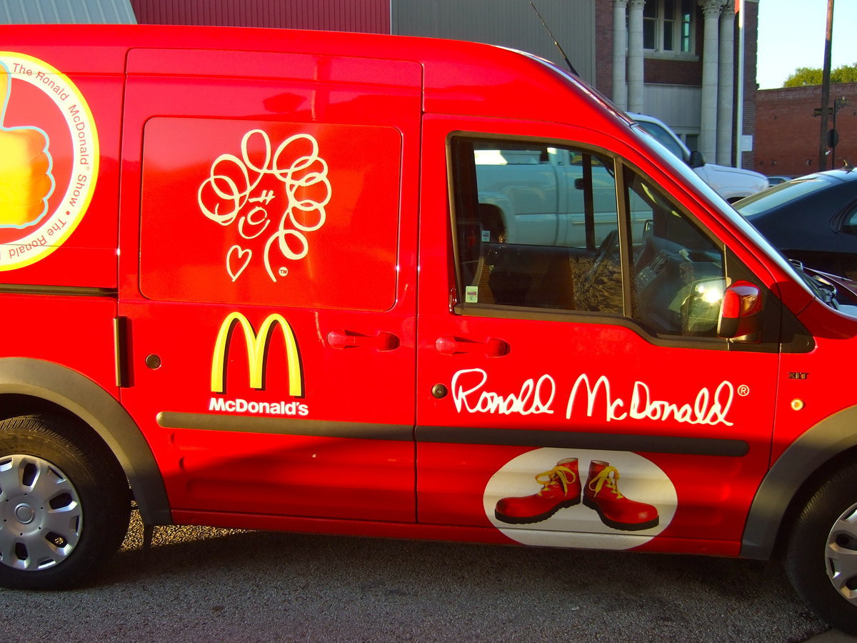 Image: I wonder who arrived in this van??