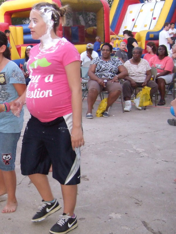 Image: Victim of the pie throwing contest!