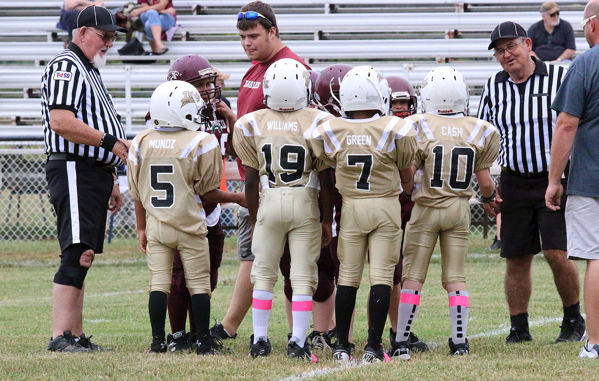 Image: Italy B-team captains against Mildred were Jeremy Munoz(5), Julius Williams(33), Laveranues Green(7) and Ty Cash(10).