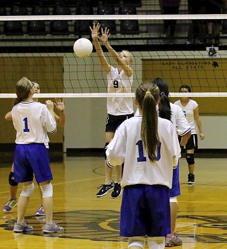 Image: Taylor Boyd(9) helps send Frost back to their den without the win.