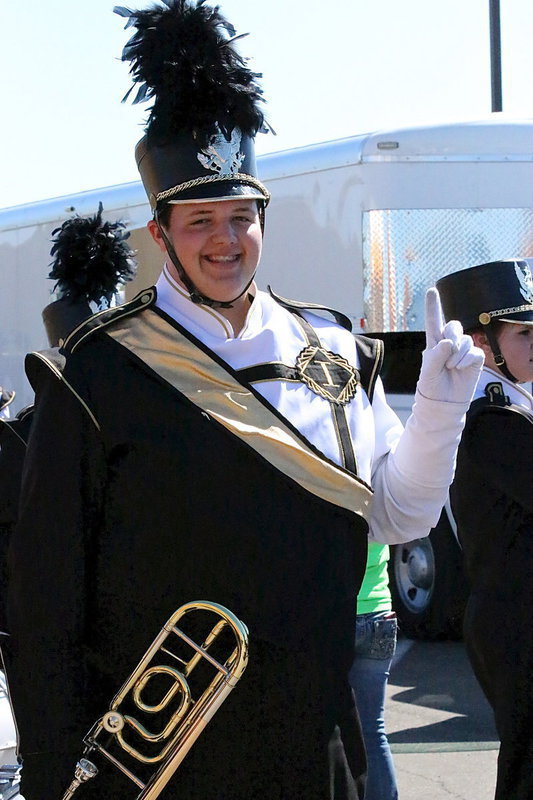 Image: A confident Zac Mercer predicted the results long before the band performed.