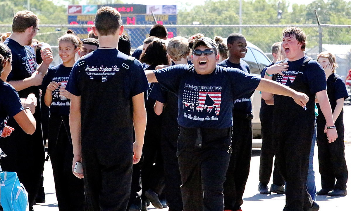 Image: That moment you hear that everyone’s hard work has paid off when its announced that your band’s performance earned Sweepstakes with all 1s across the board! Area here we come!!