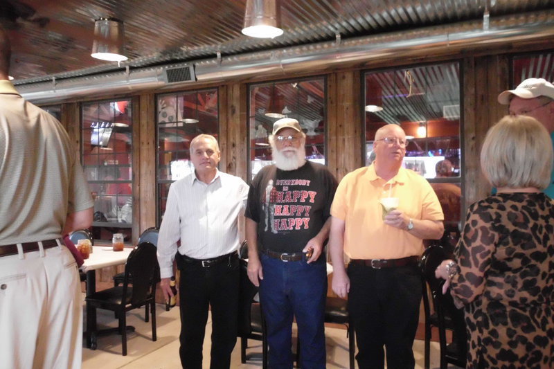 Image: Class members Charlie Wade, Ronnie Compton and Charles Finch.