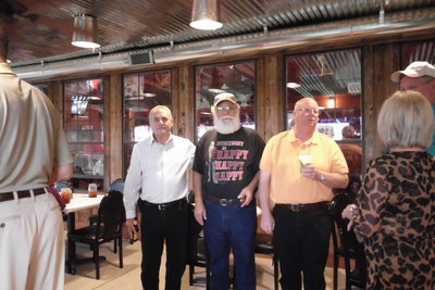 Image: Class members Charlie Wade, Ronnie Compton and Charles Finch.