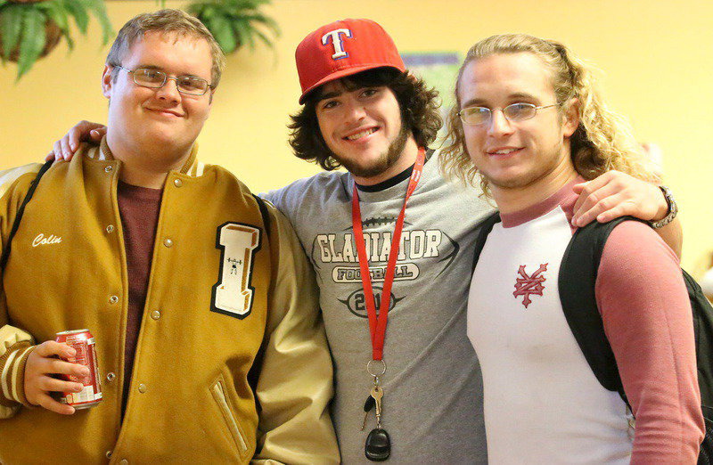 Image: Teammates for life are Colin Newman, Kyle Fortenberry and Shad Newman. Nothing bonds like victory burgers!