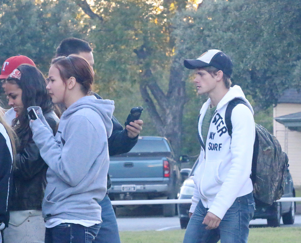 Image: Justin Wood is ready to enjoy some bi-district burgers.