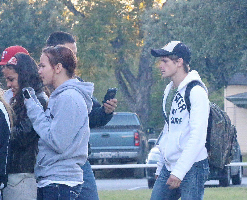 Image: Justin Wood is ready to enjoy some bi-district burgers.