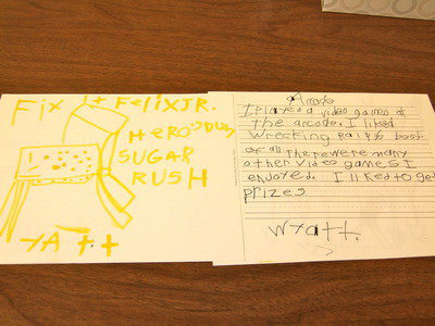 Image: Wyatt Ballard did his story and illustration about arcades and video games.