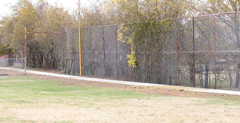 Image: A slight incline in the trail as it exits the ball field proves to be challenging enough based on feedback from trail testers.