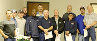 Image: Attending members of the Italy Fire Department recognized for the service during the departments annual Christmas party are: Danny Miller, Brian Ward, Jackie Cate, Brad Chambers, Lynn Lambert, Bobby McBride, Fire CHief Donald Chambers, Ronnie Dabney, Michael Chambers, Sal Perales, Barry Byers and Randy Boyd.