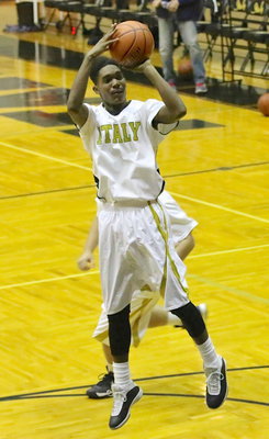 Image: Trevon Robertson readies to take on the Mustangs.