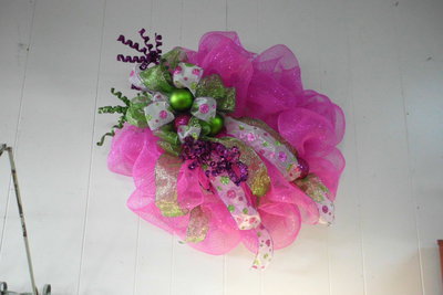 Image: One of the Christmas wreaths for sale at the Italy Cleaners and Gifts.