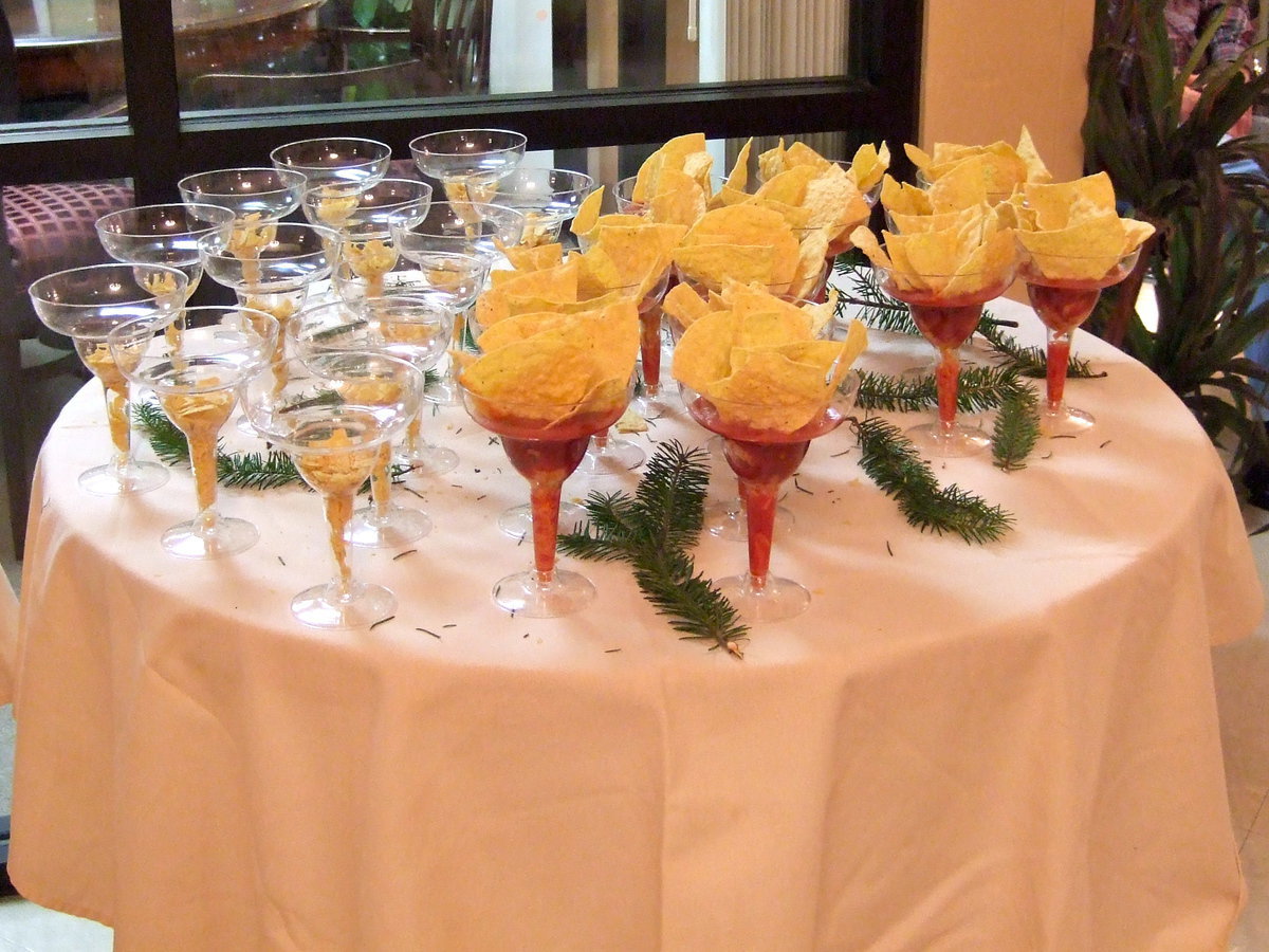 Image: Pretty table with lots of snacks.