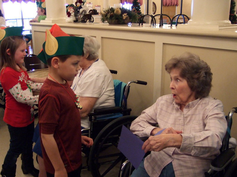 Image: She is really surprised about her card.