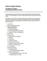 Image: Agenda – page 1