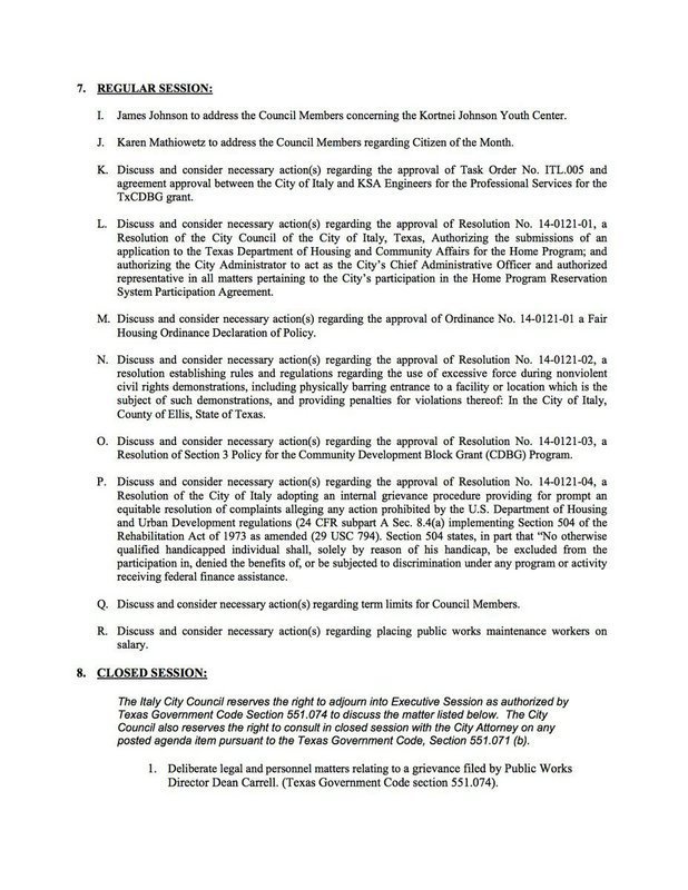 Image: Agenda – page 2