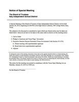 Image: Agenda – Tuesday, January 28, 2014