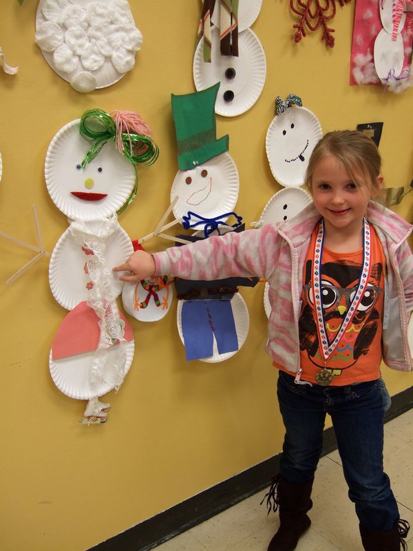Image: Lily Hugghins’s snow person won Most Christmas Spirit.
