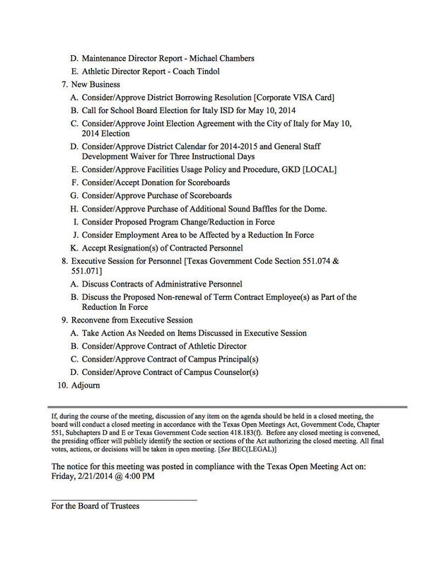 Image: Agenda – page 2