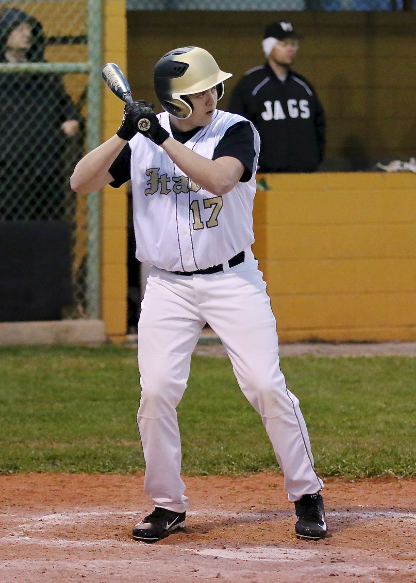 Image: Senior Bailey Walton(17) stands at the ready against Hubbard.