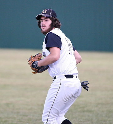 Image: Kyle Fortenberry(14) in right field.