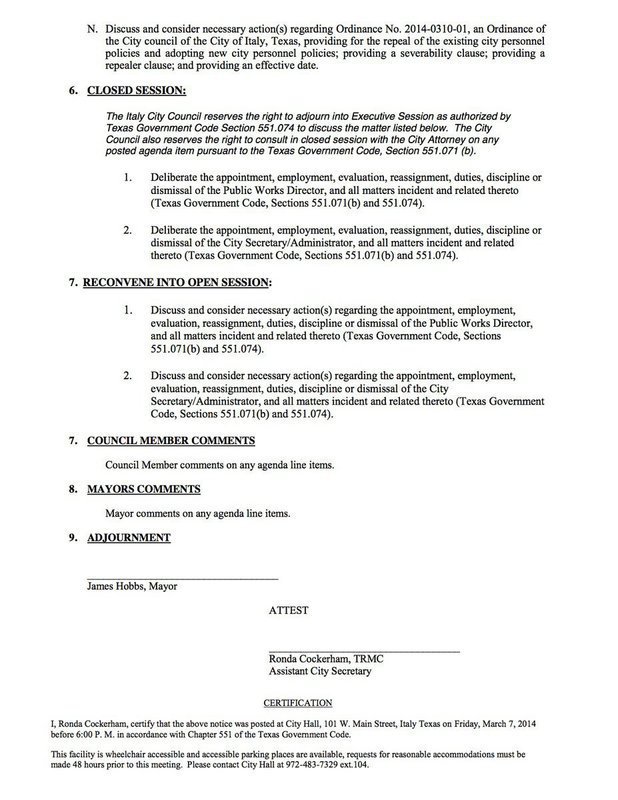 Image: Agenda – page 2