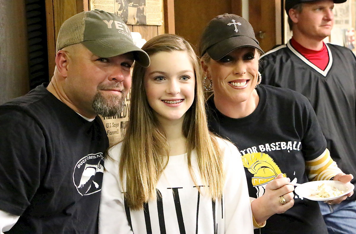 Image: Errol Viator, Kristen Viator and Rochelle Hellner are enjoying the fun evening.