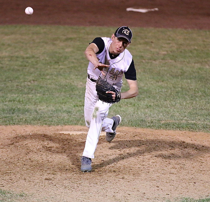 Image: Ryan Connor(4) takes over on the mound for Italy.