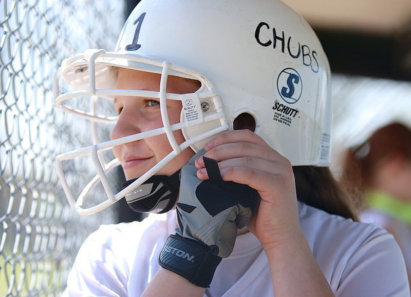 Image: Tatum Adams, aka Chubs, gets buckeld up for one last surge against Itasca.