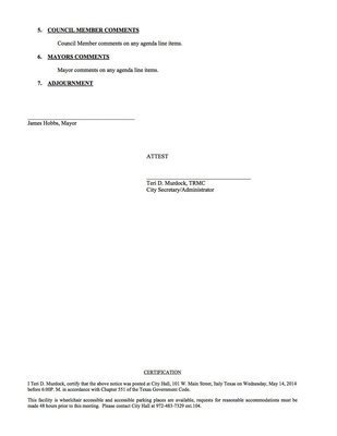 Image: Agenda – page 2