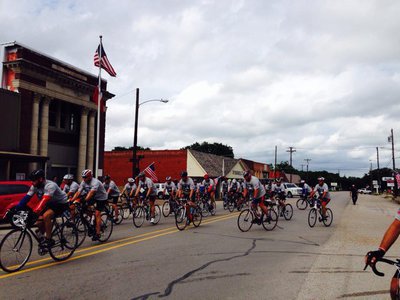 Image: The Brotherhood Ride heads to West to honor the fallen firefighters before riding to Houston.