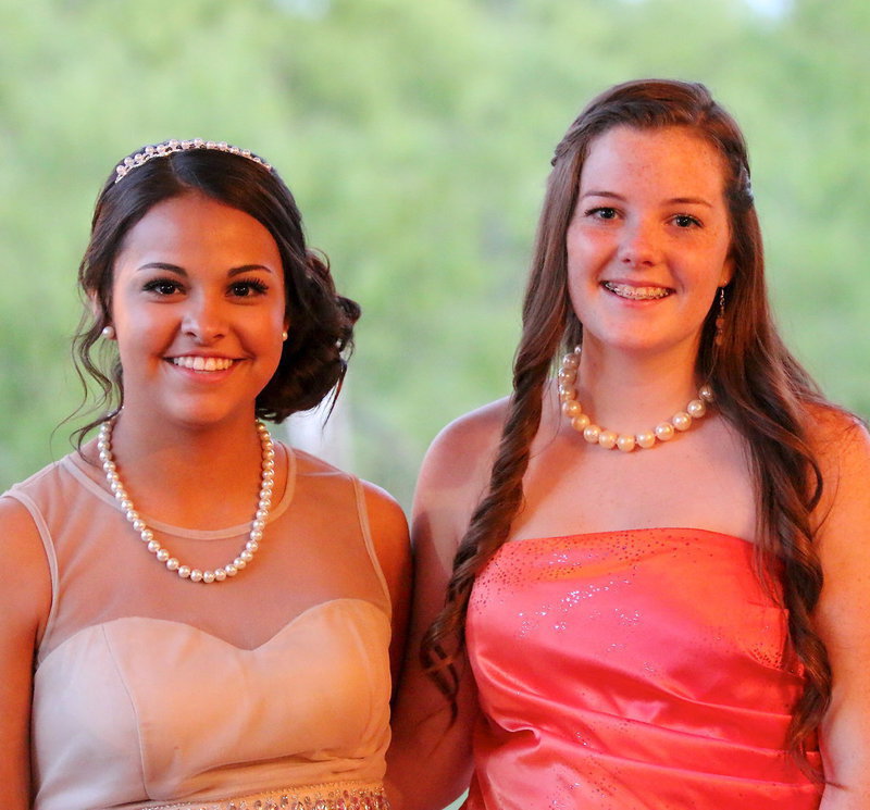 Image: Ashlyn Jacinto and Reagan Cockerham are both prom pretty.